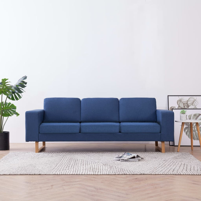 3-Sitzer-Sofa Stoff Blau