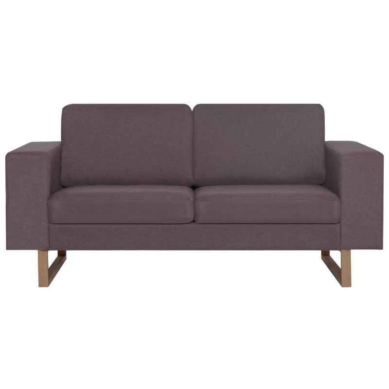 2-Sitzer-Sofa Stoff Taupe