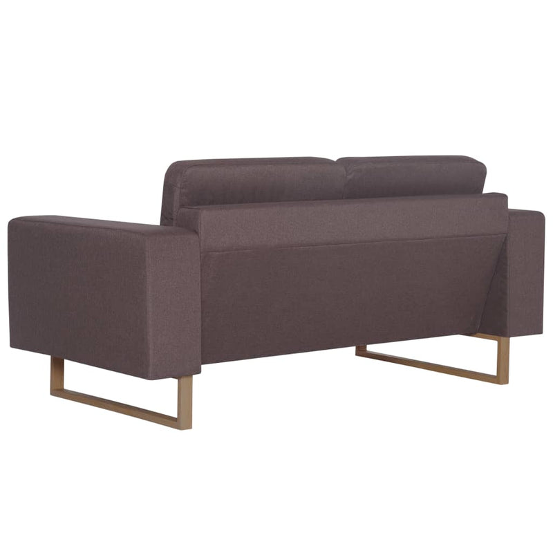 2-Sitzer-Sofa Stoff Taupe