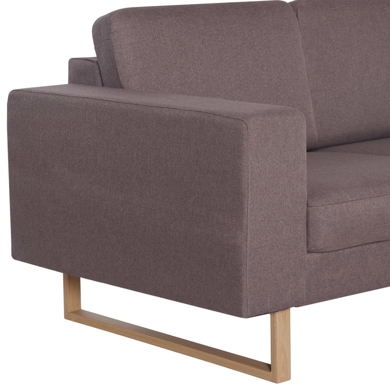 2-Sitzer-Sofa Stoff Taupe