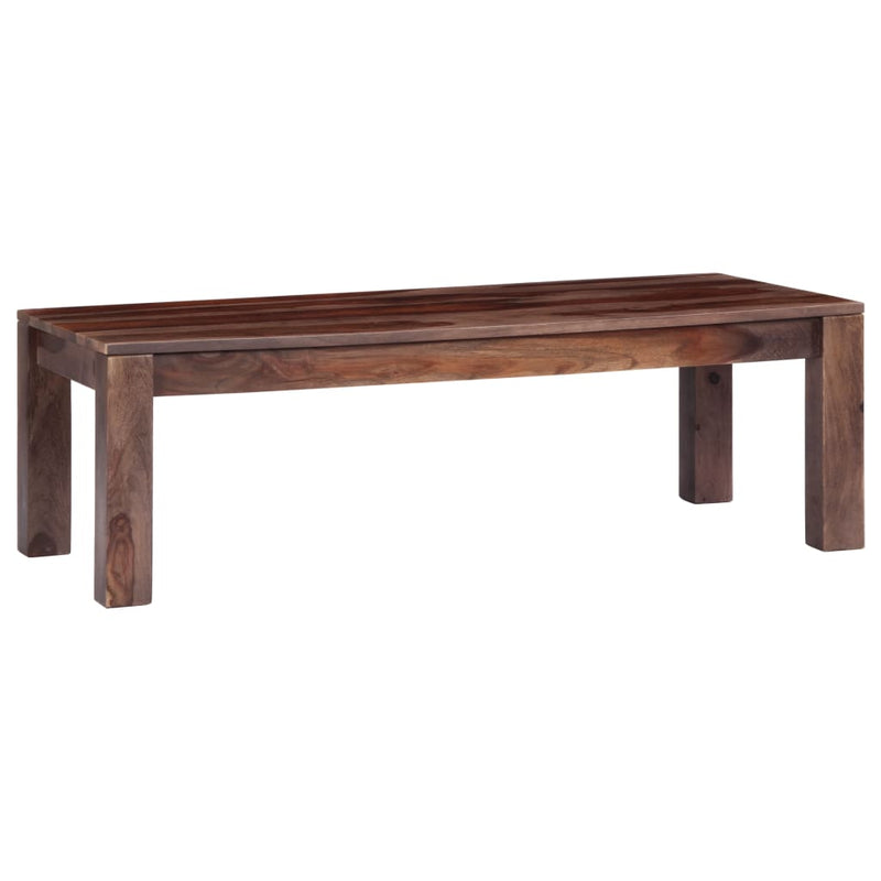 Couchtisch Grau 110x50x35 cm Massivholz