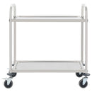 2-Stufiger Servierwagen 96,5 X 55 X 90 Cm Edelstahl
