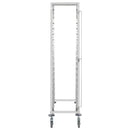 Tablettwagen Für 16 Tabletts 38X55X163 Cm Edelstahl Weiß