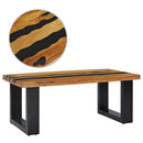 Couchtisch 100×50×40 Cm Teak-Massivholz Und