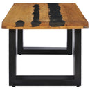 Couchtisch 100×50×40 Cm Teak-Massivholz Und
