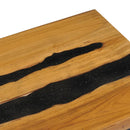 Couchtisch 100×50×40 Cm Teak-Massivholz Und