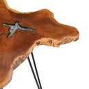 Couchtisch 70 X 45 Cm Massivholz Teak Und Polyresin