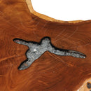 Couchtisch 70 X 45 Cm Massivholz Teak Und Polyresin