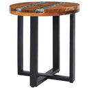 Couchtisch 40 X 45 Cm Massivholz Teak Und Polyresin