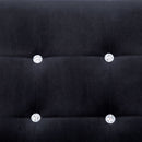 2-Sitzer-Sofa Mit Armlehnen Chrom Und Samt