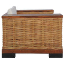 Sessel Mit Kissen Braun Natur Rattan
