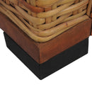 Sessel Mit Kissen Braun Natur Rattan