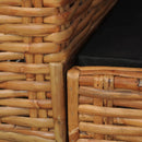 Sessel Mit Kissen Braun Natur Rattan