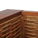 Sessel Mit Kissen Braun Natur Rattan