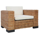 Sessel Mit Kissen Natürliches Rattan