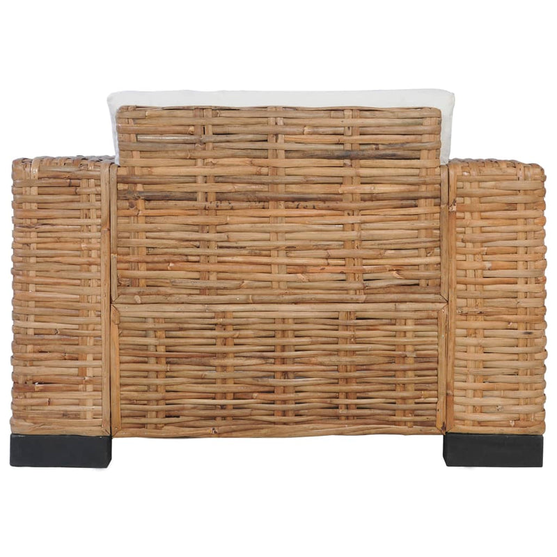 Sessel mit Kissen Natürliches Rattan