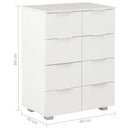 Sideboard Hochglanz- 60X35X80 Cm Holzwerkstoff