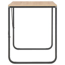 Computertisch Schwarz Und Eiche 120X60X73 Cm