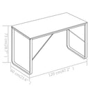 Computertisch Schwarz Und Eiche 120X60X73 Cm