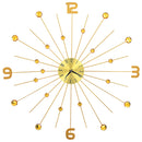 Wanduhr Metall Golden