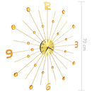 Wanduhr Metall Golden