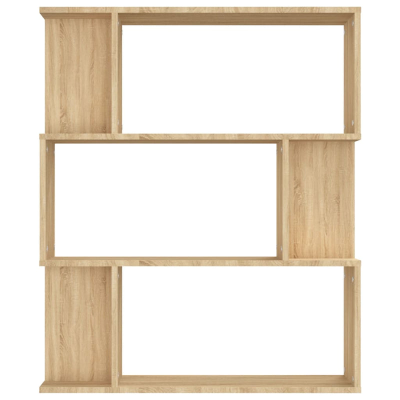 Bücherregal/Raumteiler Sonoma-Eiche 80x24x96 cm Holzwerkstoff