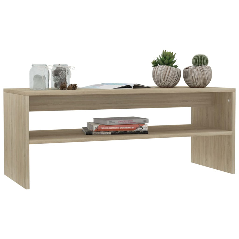 Couchtisch Sonoma-Eiche 100x40x40 cm Holzwerkstoff