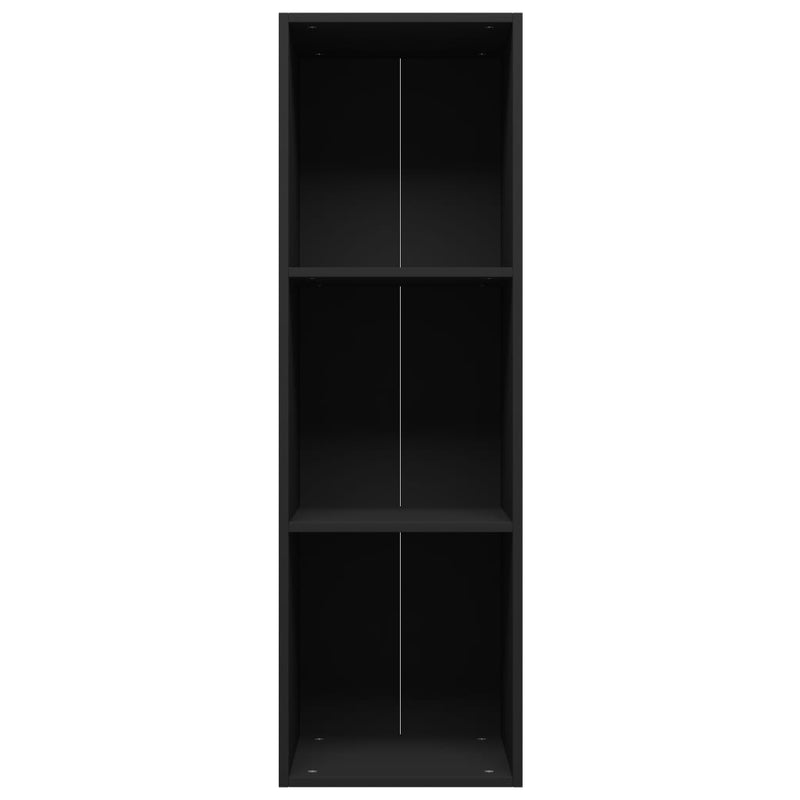 Bücherregal/TV-Schrank Schwarz 36x30x114 cm Holzwerkstoff