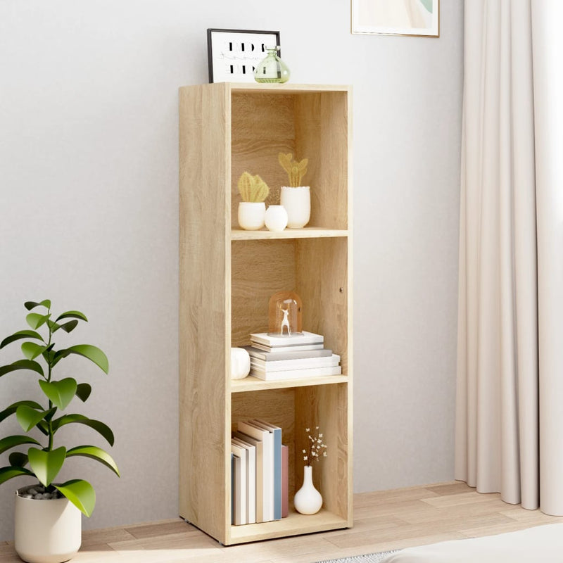 Bücherregal/TV-Schrank Sonoma Eiche 36x30x114 cm Holzwerkstoff