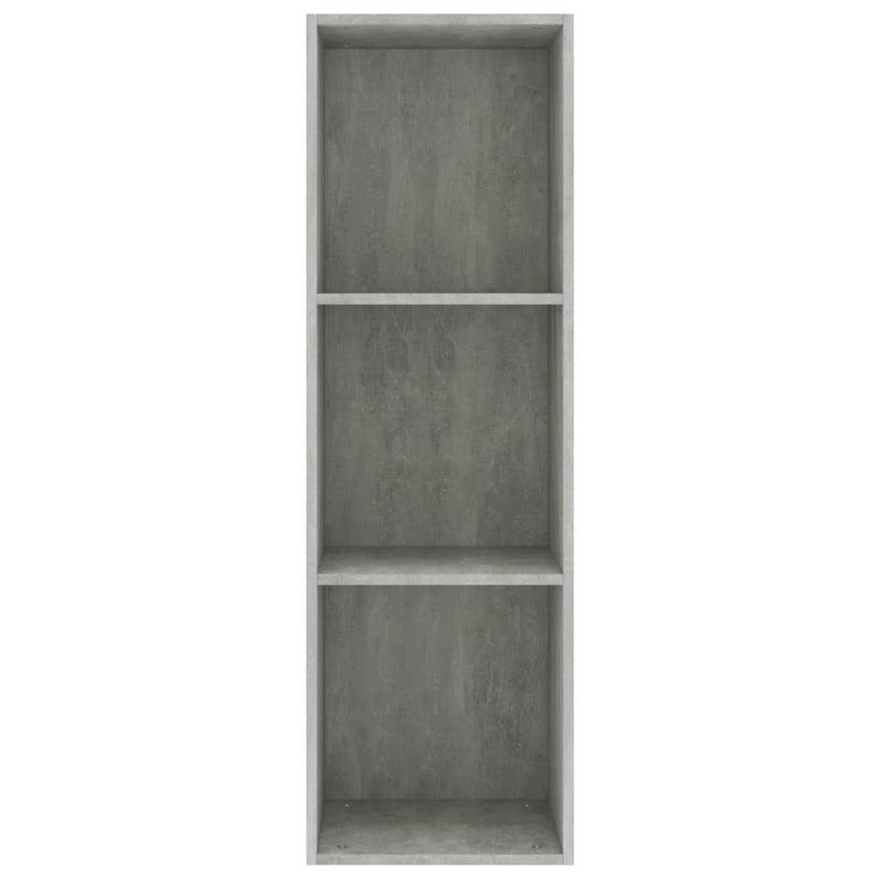 Bücherregal/TV-Schrank Betongrau 36x30x114 cm Holzwerkstoff