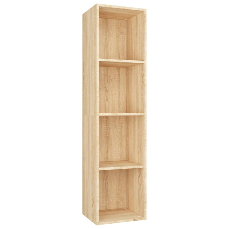 Bücherregal/TV-Schrank Sonoma-Eiche 36x30x143 cm Holzwerkstoff