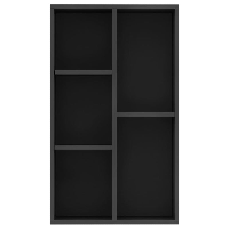 Bücherregal/Sideboard Schwarz 50x25x80 cm Holzwerkstoff