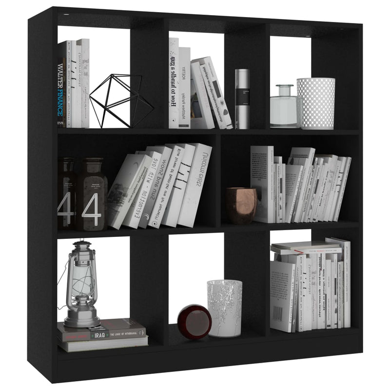 Bücherregal Schwarz 97,5x29,5x100 cm Holzwerkstoff