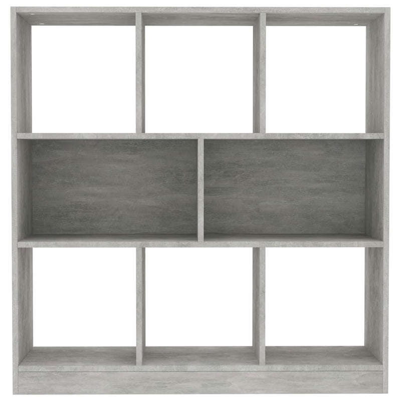 Bücherregal Betongrau 97,5x29,5x100 cm Holzwerkstoff