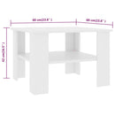 Couchtisch 60X60X42 Cm Holzwerkstoff