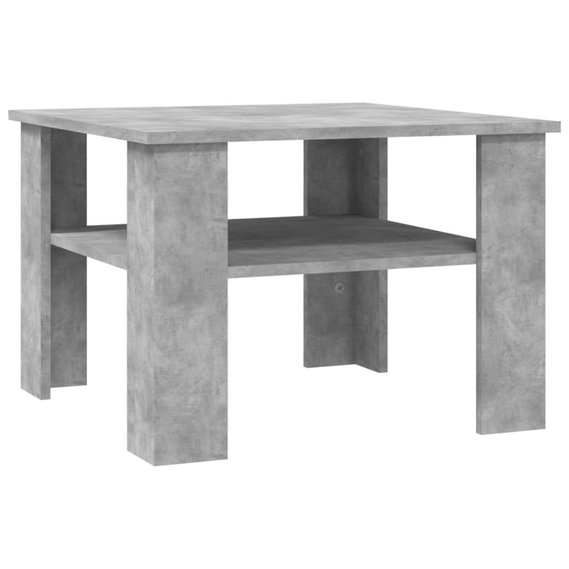 Couchtisch Betongrau 60x60x42 cm Holzwerkstoff