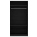 Kleiderschrank Holzwerkstoff Schwarz