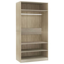 Kleiderschrank Sonoma-Eiche Holzwerkstoff Sonoma Eiche