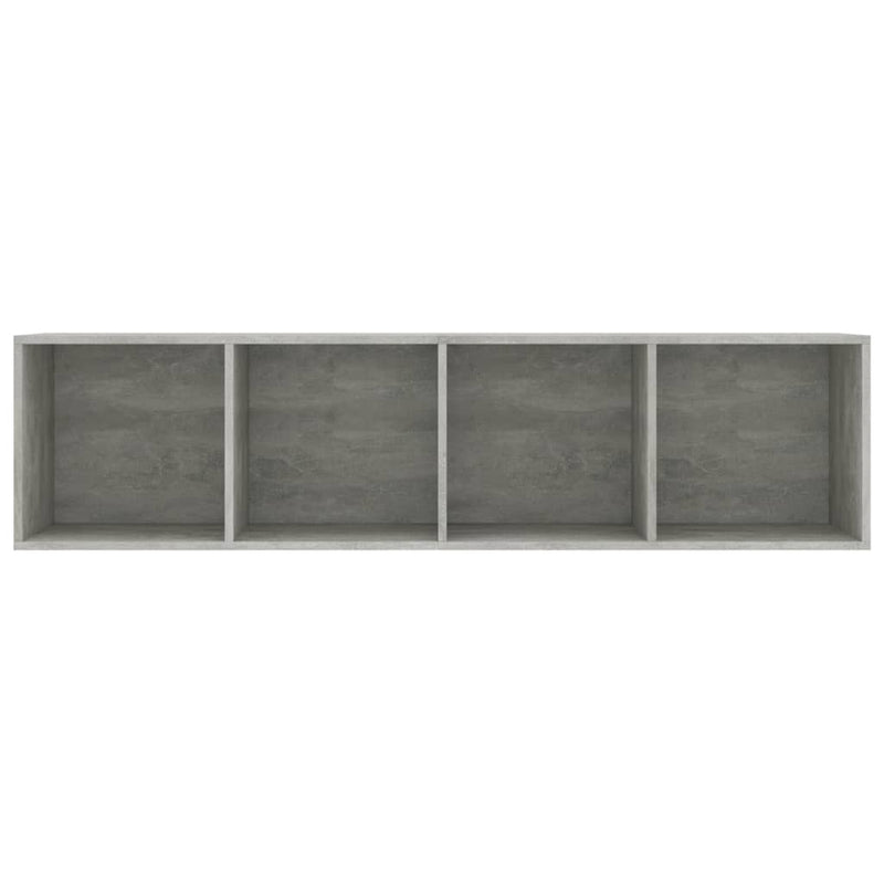 Bücherregal/TV-Schrank Betongrau 143×30×36 cm