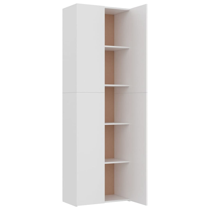 TV-Schrank Weiß 60x32x190 cm Holzwerkstoff