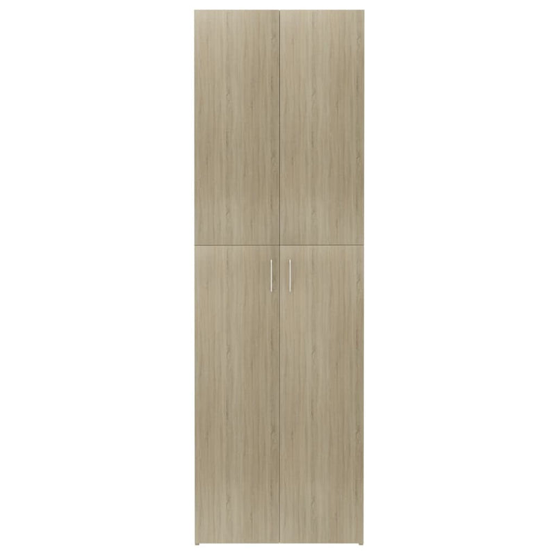 Büroschrank Sonoma-Eiche 60x32x190 cm Holzwerkstoff