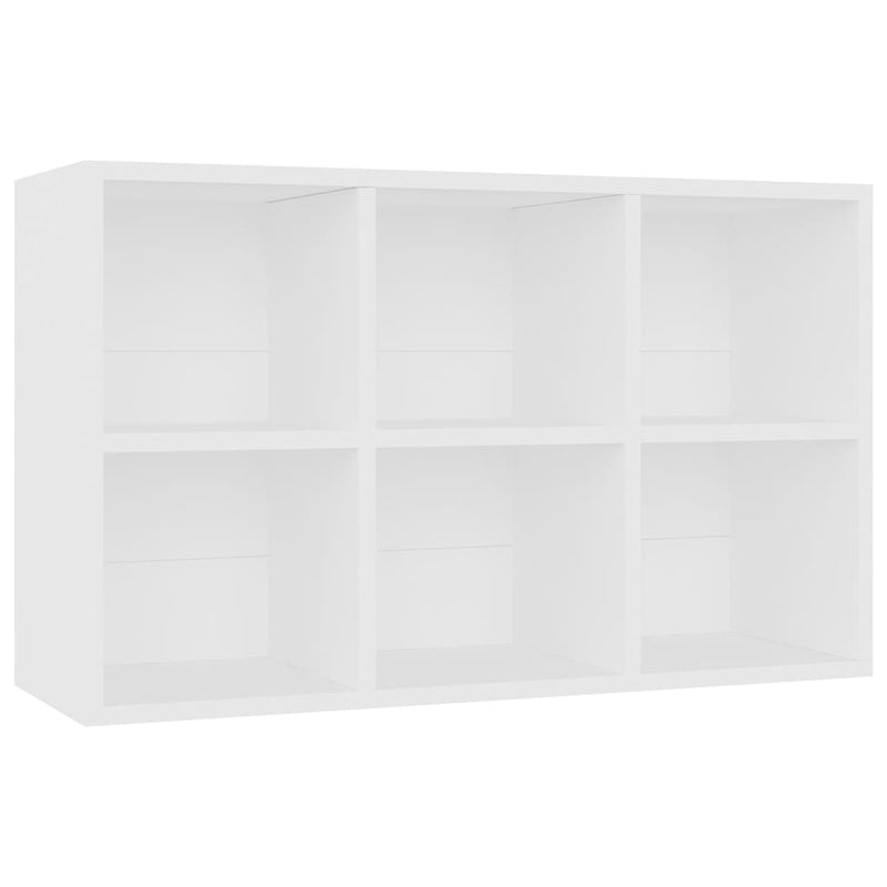 Bücherregal/Sideboard Weiß 66x30x98 cm Holzwerkstoff