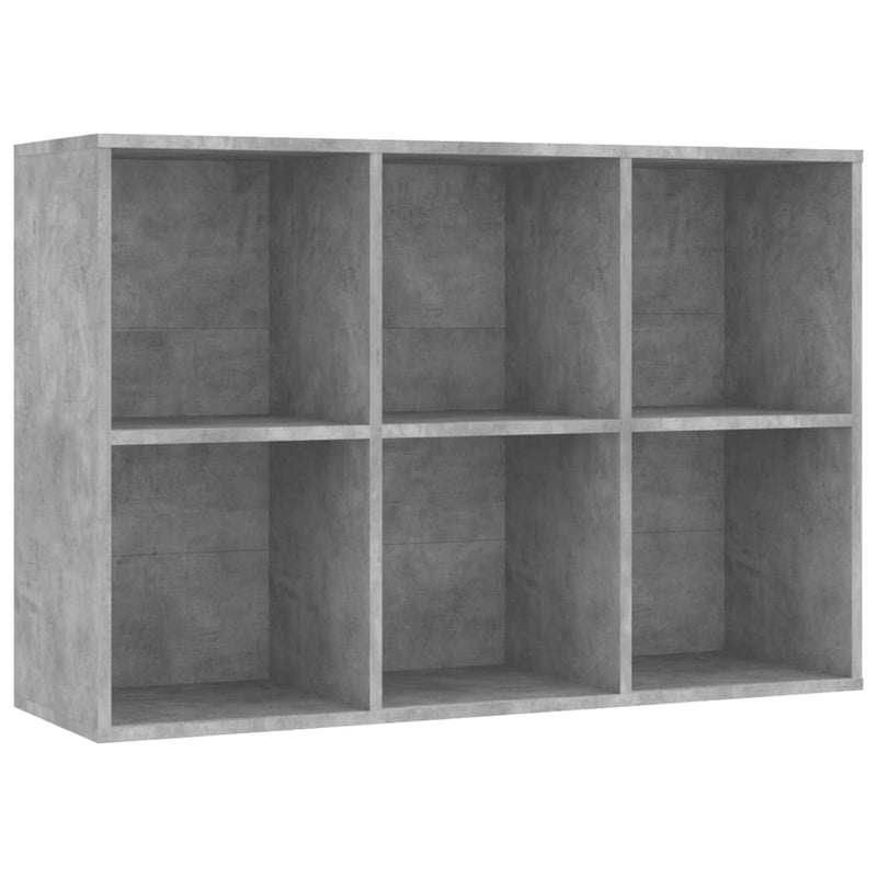 Bücherregal/Sideboard Betongrau 66x30x98 cm Holzwerkstoff