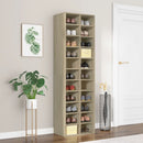Schuhschrank -Optik 54X34X183 Cm Holzwerkstoff