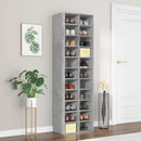 Schuhschrank -Optik 54X34X183 Cm Holzwerkstoff