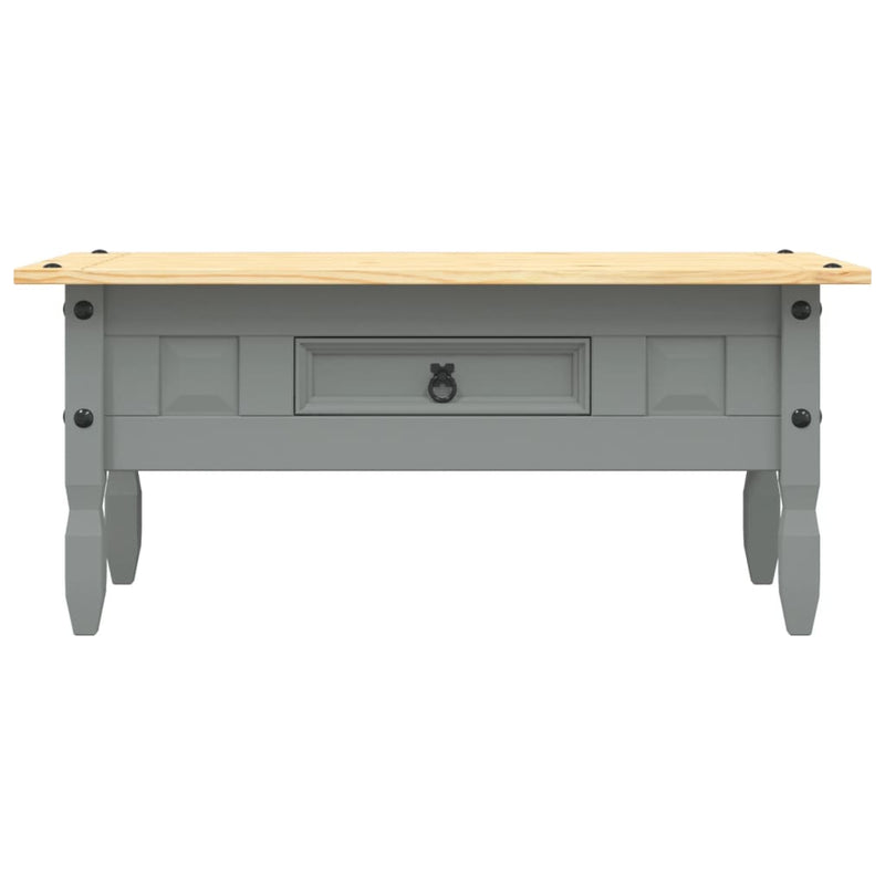 Couchtisch Mexiko-Stil Kiefernholz Grau 100x55x45 cm