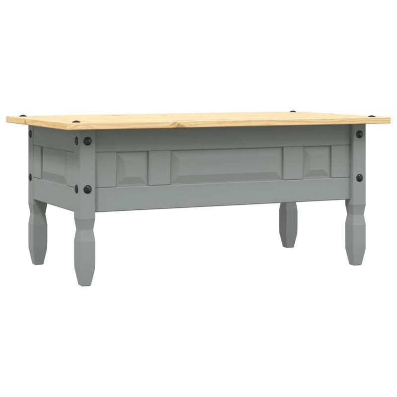 Couchtisch Mexiko-Stil Kiefernholz Grau 100x55x45 cm