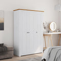 Kleiderschrank 3-Türig 118×50×171,5 Cm Kiefer Panama Serie