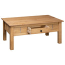 Couchtisch 100X60X45 Cm Massivholz Panama-Kiefer
