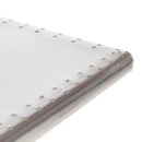 Schreibtisch Flugzeugflügel-Optik Silbern 112X50X76 Cm Metall Anthrazit